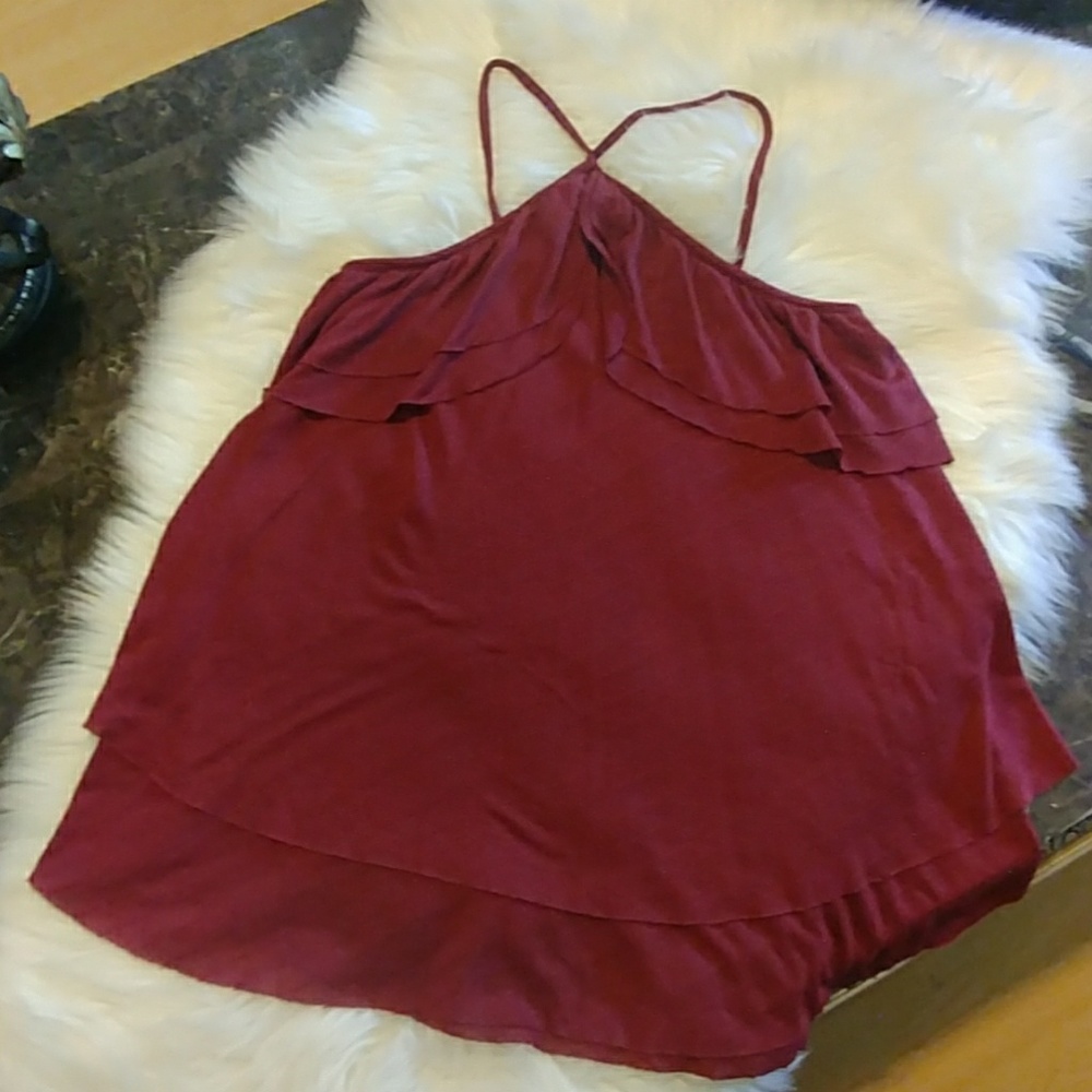 Sun & Shadow Layered Halter Top - Picture 7 of 8